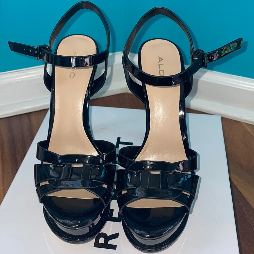 Aldo Villarotta Black Platform heels (NEW|NEVER WORN)